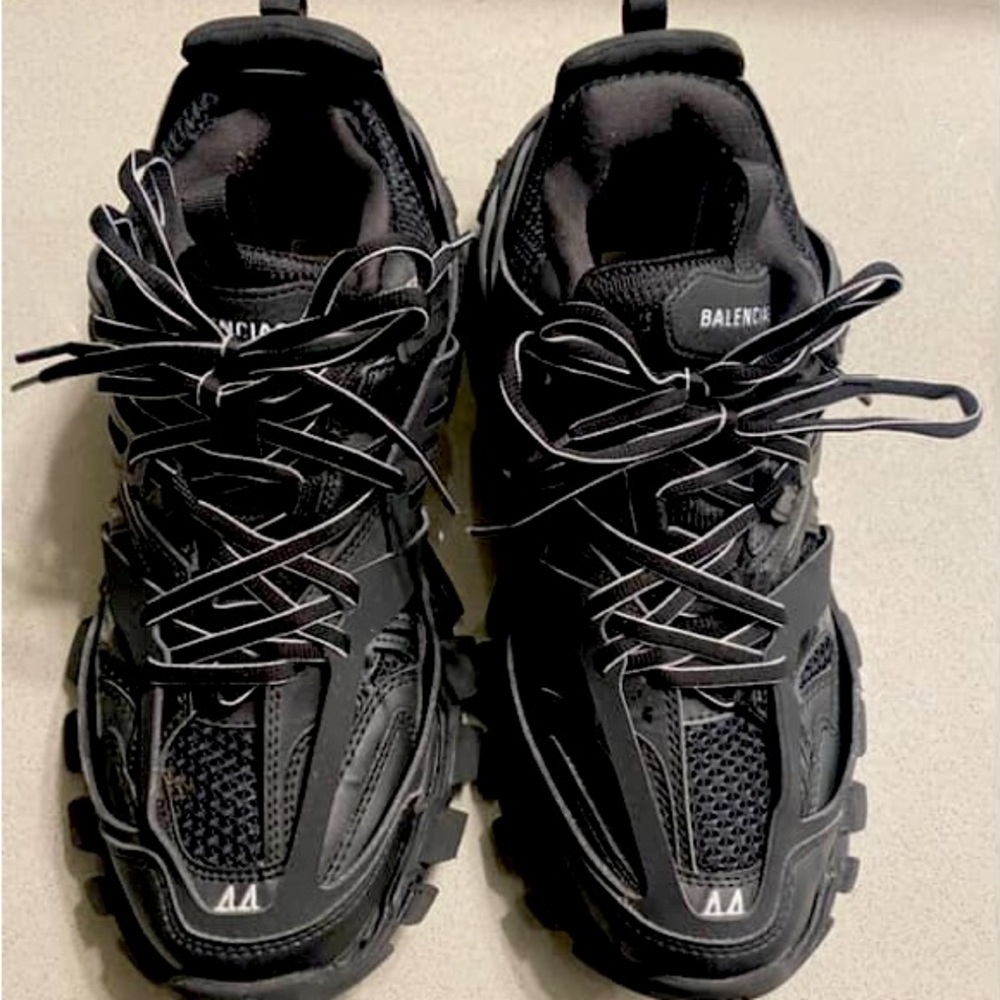 Balenciaga Black Athletic Shoes with Chunky Sole